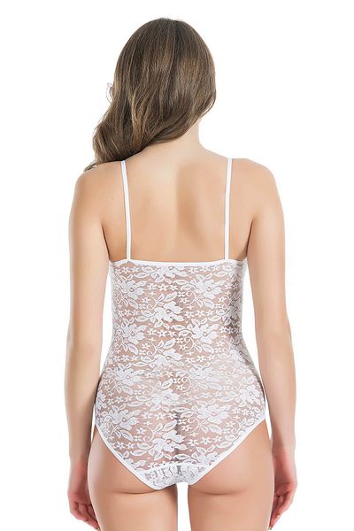 inkasole All Lace Strap Black Body 314 White