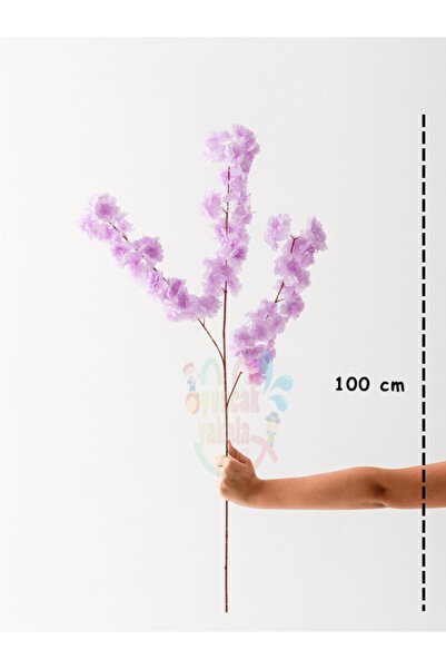 oyuncak yakala 100 cm Yapay Bahar Dalı Japon Kiraz Çiçeği Dekoratif Çiçek 120...