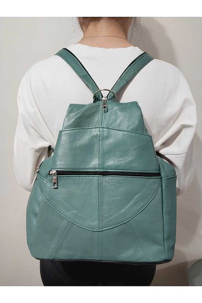 atter Rucsac de lux pentru femei din piele naturală cu design special