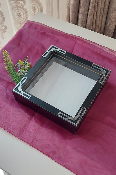 Verda Çerçeve 20x20x5 cm New Fashion Flower Pattern Memory Frame