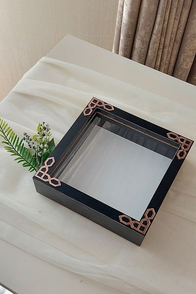 Verda Çerçeve 20x20x5 cm New Fashion Flower Pattern Memory Frame