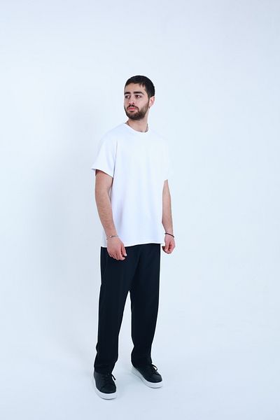TKT Tricou unisex din țesătură modal, potrivire regulată texturată și suprafață netedă din material textil