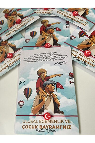 Moda Banuş Ay Yıldız, Türk Bayraklı, 23 Nisan Çocuk Hediyesi 10'lu