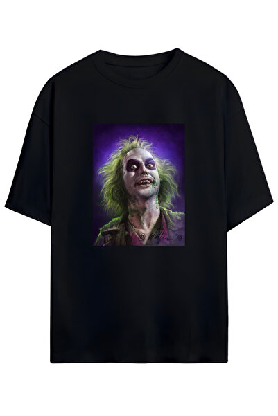 MAGORS Unisex Pamuk majica sa prilagođenim dizajnom iz filma 'Beetlejuice' Ti...
