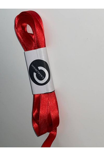 CASALINGHI Red Shiny Satin Ribbon Gift Ornament Ribbon Dowry Bundle New Year 1 cm 10 Meters