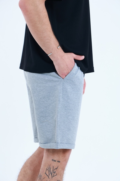 TKT Erkek Penye Şort Regular Double Paça Yan Cepli