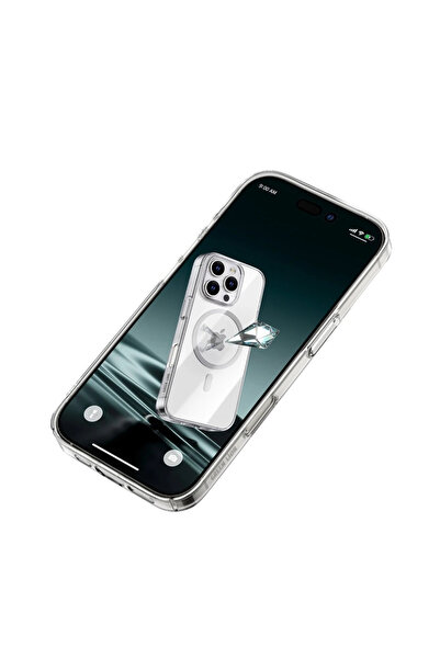 Green Lion جراب ماجسيف ديلجادو لهاتف آيفون 16 برو - شفاف