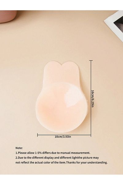 RENKLİFİRSATLAR Κολλώδες σουτιέν σιλικόνης Skin Silicone Rabbit Eared Chest Lifter Nipple Concealer