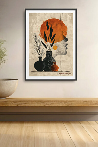 ByMeyla Digital Art Style 3Pcs Unframed Poster,Modern Decorative Frameless Poster,Painting