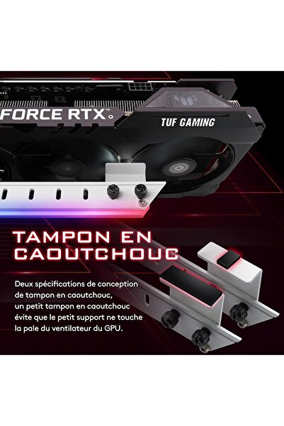 VipDeluXe Ezdiy-Fab Right Gpu Holder Brace 5V 3-Pin Argb Led