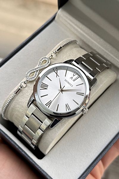 Homies Women's Wristwatch with 2 Years Warranty, Gift Box and Bracelet as a Gift.Hm 140404