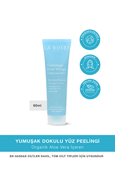La Rosee Paris YUMUŞAK DOKULU YÜZ PEELİNGİ Organik Aloe Vera İçeren - 60 mL