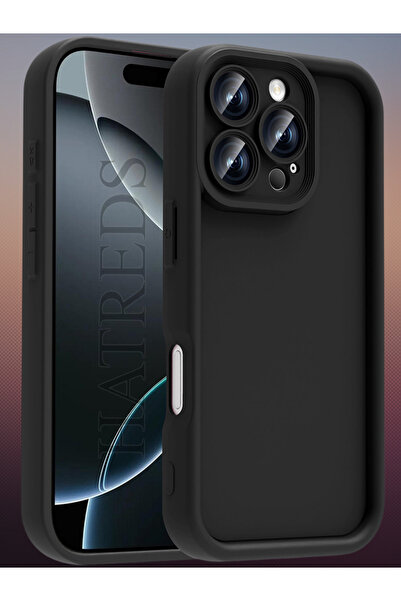 Hatreds Apple iPhone 16 Pro Max Kılıf Kamera Korumalı Kenar Çıkıntılı Soft Re...