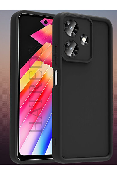 Hatreds İnfinix Hot 30 Kılıf Kamera Korumalı Kenar Çıkıntılı Soft Renkli Sili...