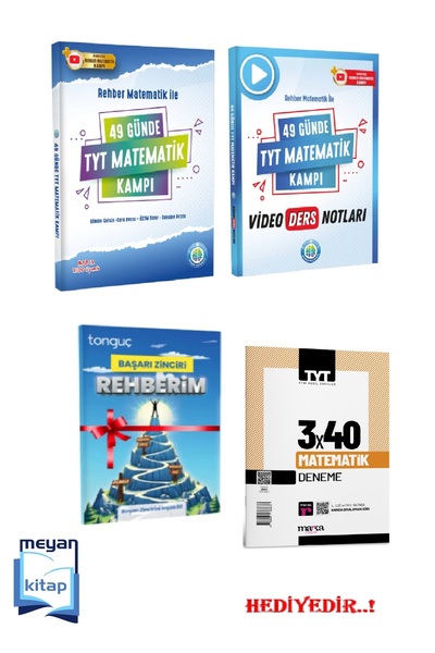 REHBER MATEMATİK YAYINLARI 49 Günde TYT Matematik Kampı ve TYT Matematik Vide...