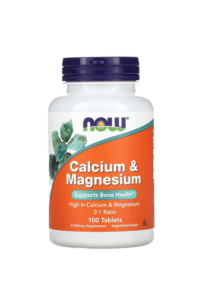 Now Foods, Calcium(Kalsiyum) & Magnesium(Magnezyum), 100 Tablet