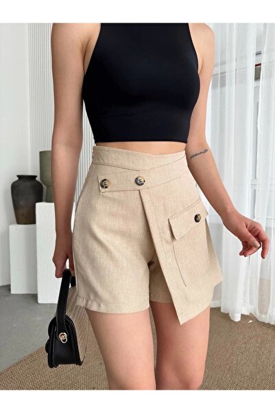 Modanevar Single Pocket Shorts Skirt
