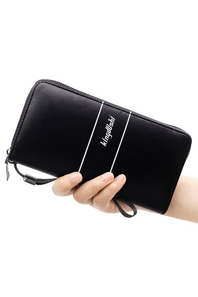 ETG Men's Large Capacity Long Wallet Handbag 20*10*3CM