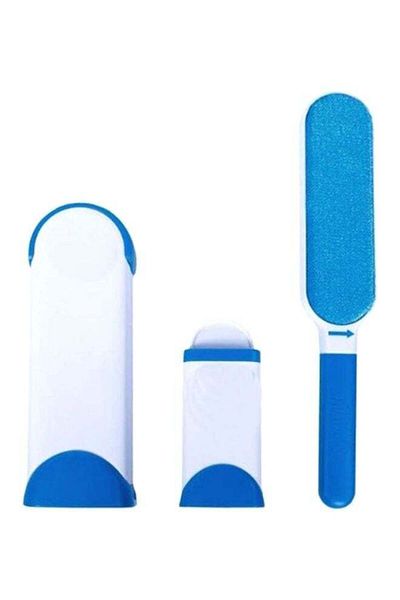 Generic Beauenty Double Sided Hair Pick Up White/Blue Brush