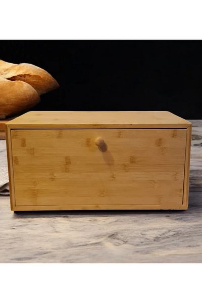 BLACK HOUSE Wooden Luxury Bread Bowl with Bamboo Lid