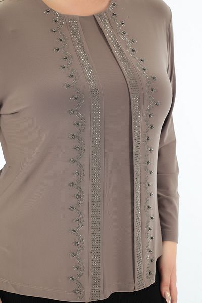 AfifeCOLLECTİON Team Look Wedding Blouse Mother Evening Dress Blouse