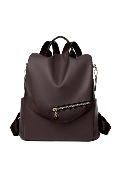 delis Дамска раница, Thessaly Gt3062, против кражба, кафява