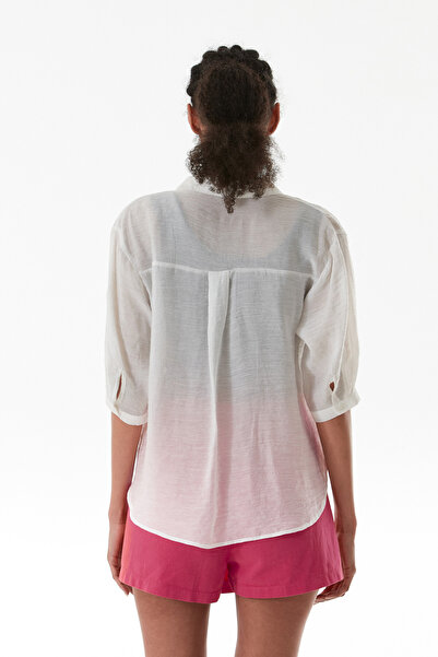 Fulla Moda Basic Body Detailed Double Pocket Crop Shirt