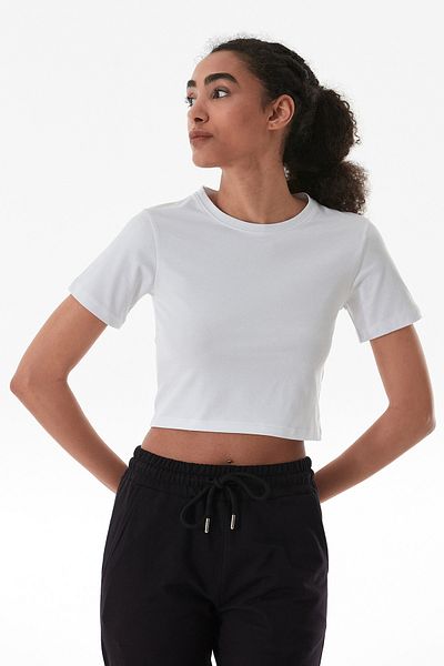 Fulla Moda Tricou de bază cu decolteu