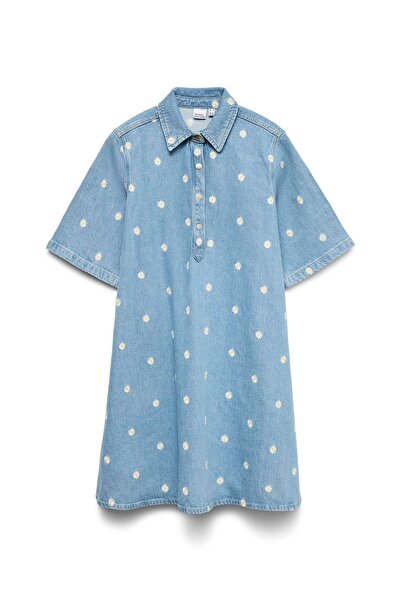 Vero Moda Jeanskleid VMOCINA Kurzes Kleid