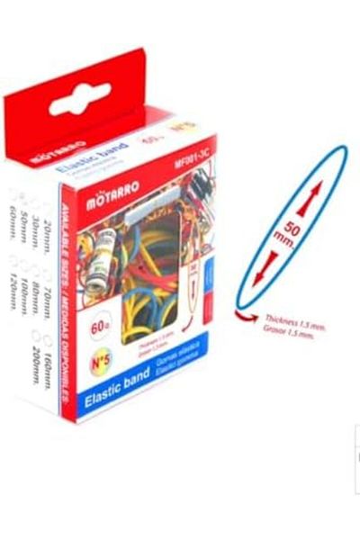 MOTARRO Elastic Rubber Band Multicolour 60g 5mm
