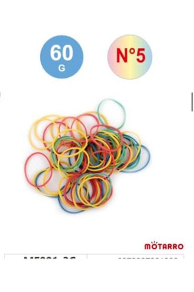 MOTARRO Elastic Rubber Band Multicolour 60g 5mm