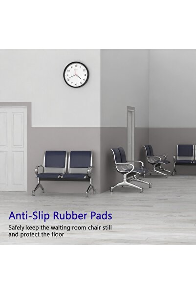 Mahmayi JX 2-Seater Outdoor Bench with Cushions- Blue