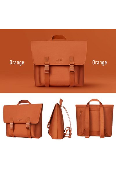 delis Unisex Backpack, Uzoma Gt2348, Orange