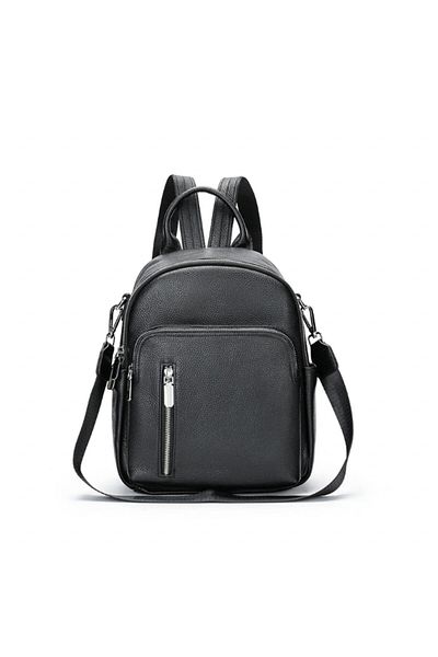 delis Women's Backpack, Arianwen Gt2737, Genuine Leather, Black