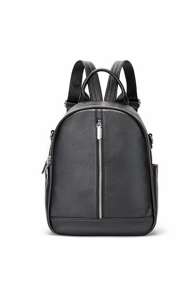 delis Women's Backpack, Isadora Gt2740, Natural Leather, Black