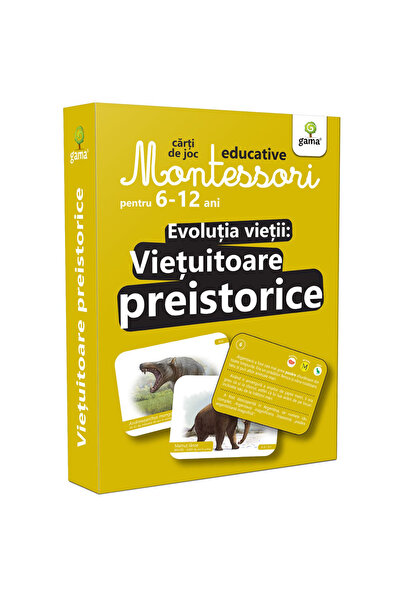 Gama Evoluția vieții: Creaturi preistorice/ Cartea Montessori 6-12 ani