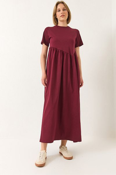 Bianco Lucci Rochie lungă tricotată cu șnur pentru femei 440 60283177