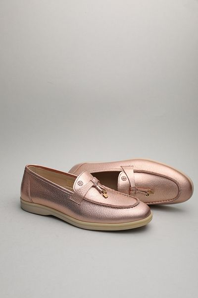 Gondol Loafer clasic de damă din piele naturală Powder Glitter 41 ttx.70143