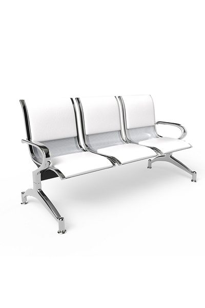 Mahmayi JX 3-Seater Outdoor Bench with Cushions- White