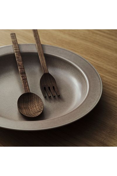 IKEA STOCKHOLM 2025 Serving Bowl by IKEA, Beige Stoneware, 34 cm Diameter, 1.4 L