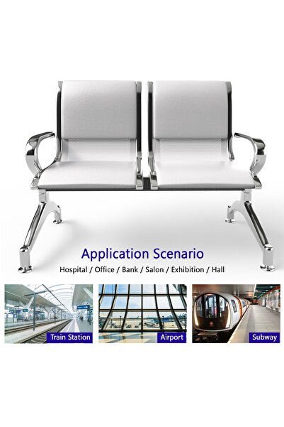 Mahmayi JX 2-Seater Outdoor Bench with Cushions- White