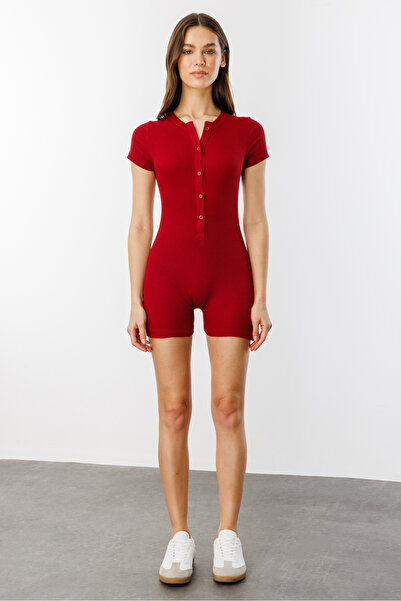 GENIUS STORE Κοντό μανίκι με κορδόνι Κοντό φόρμα κοντό Romper ΚΟΝΤΟ ΣΑΛΟΠΕΤΑ