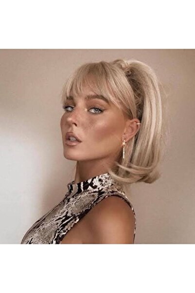 CESLİFE Gerçek Saç Doğal Görünümlü Küllü Kumral Takma Kahkül - Fön Maşa Uygul...