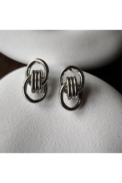 VOBEEYKU Triple Plate Wrapped Double Hoop Earrings