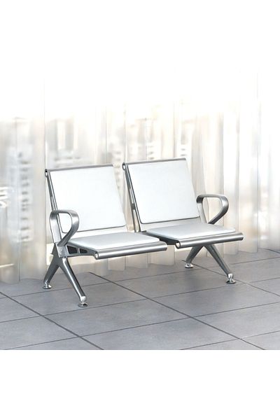 Mahmayi HF 2-Seater Outdoor Bench with Cushions- White