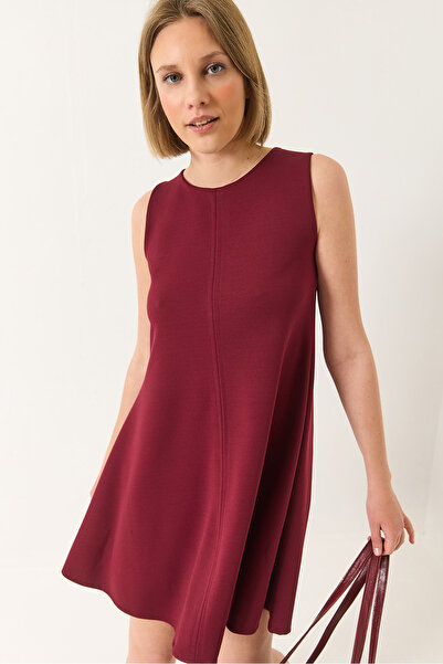 Bianco Lucci Dámske letné tkané zvonové šaty na skrytý zips 60283185