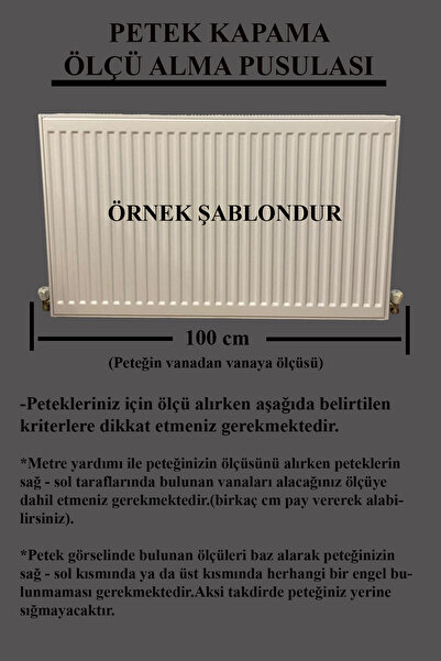 CAN Kalorifer Petek Kapama 100 Cm (İÇ ÖLÇÜSÜ) Lambiri Desenli Mdf Mat Beyaz