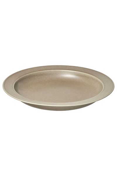 IKEA STOCKHOLM 2025 Serving Bowl by IKEA, Beige Stoneware, 34 cm Diameter, 1.4 L