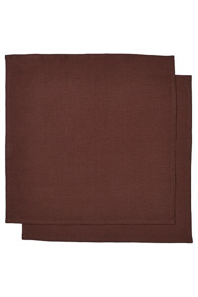 IKEA STOCKHOLM 2025 Linen Napkin 50x50 cm Dark Red, 2 Pack 100% Linen by IKEA