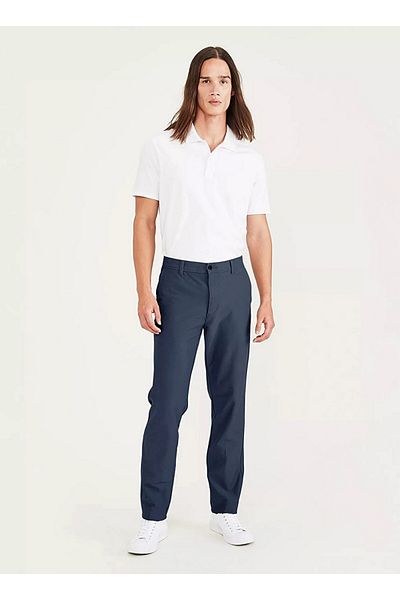 Dockers Smart 360 Comfort Knit Blue Slim Fit Chino Trousers